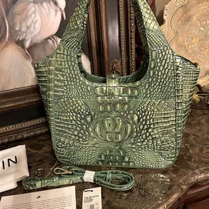 Brahmin small carla in “agave” - never carried